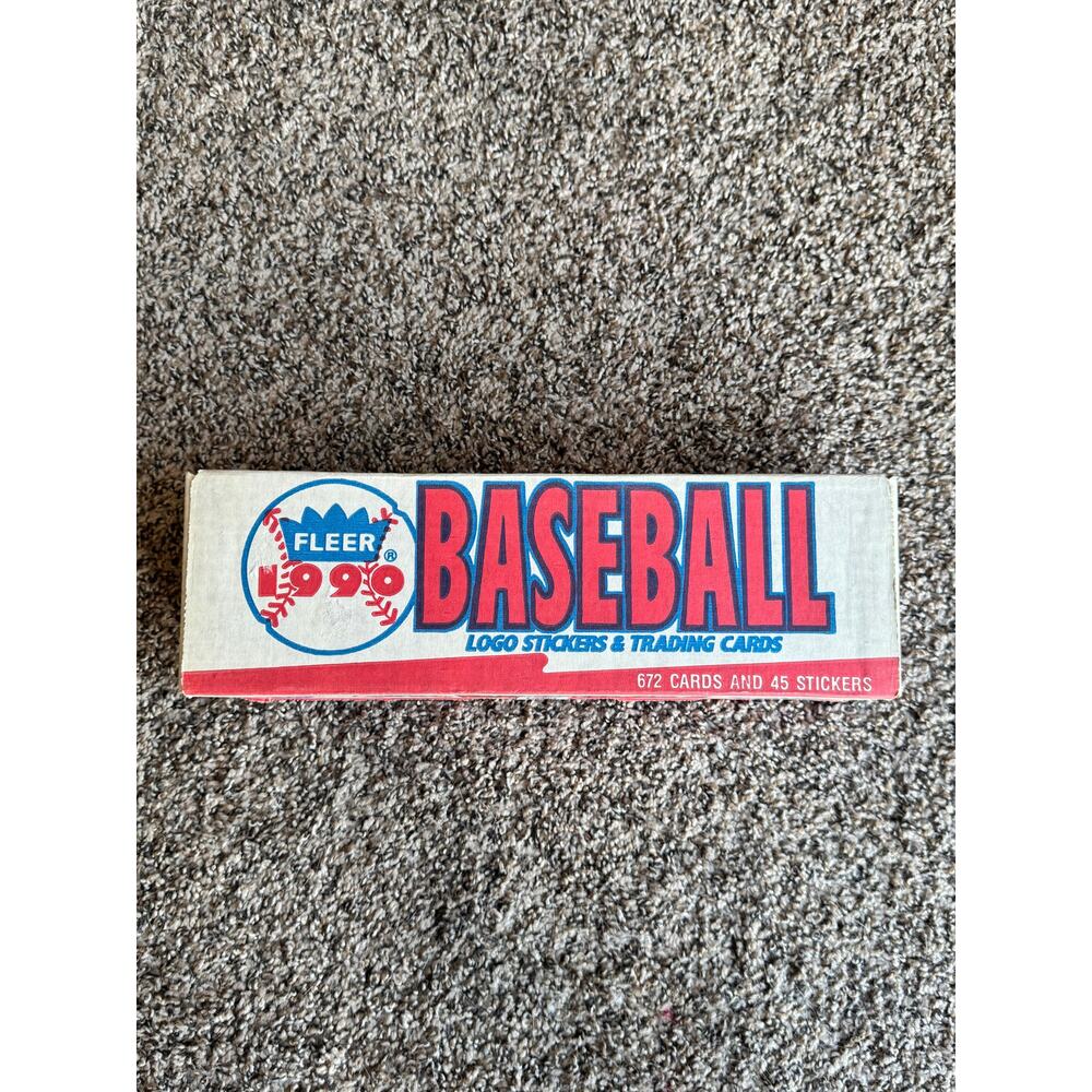 1990 Fleer Baseball Complete Set Factory Sealed 672 Cards + 45 Stickers